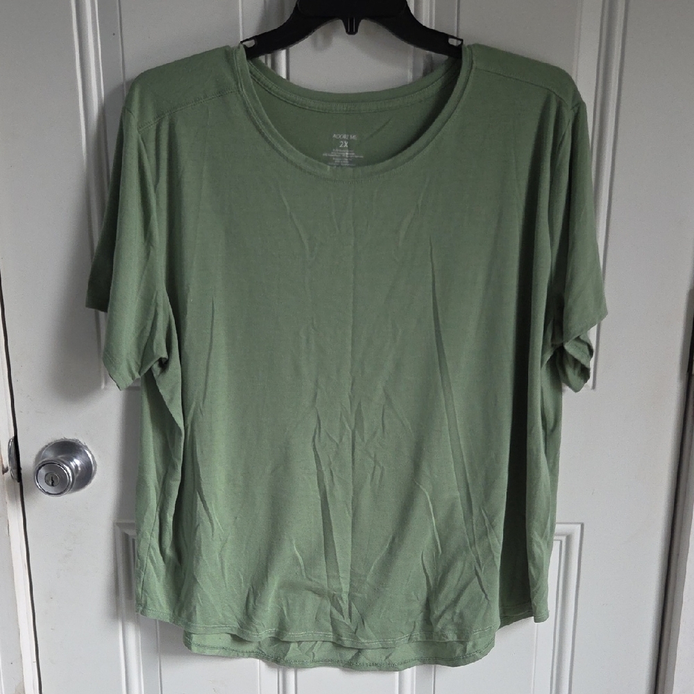 Adore Me Sage Green Short Sleeve Tee